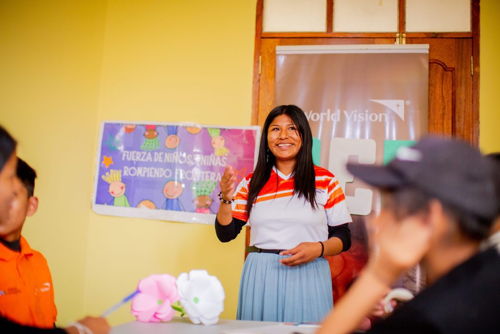 Nadeyli uit Bolivia, een meisje dat haar stem gebruikt om anderen te helpen